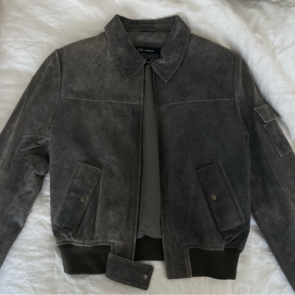 Vintage suede leather jacket